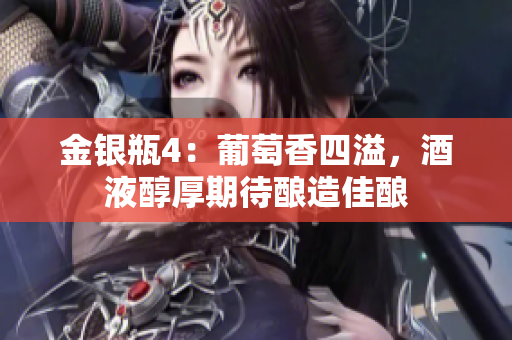 金銀瓶4：葡萄香四溢，酒液醇厚期待釀造佳釀