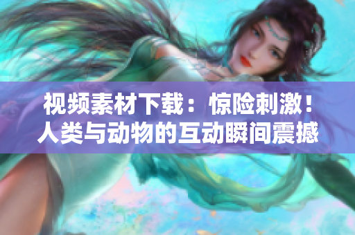 視頻素材下載：驚險刺激！人類與動物的互動瞬間震撼拍攝