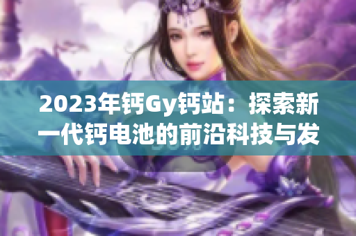 2023年鈣Gy鈣站：探索新一代鈣電池的前沿科技與發(fā)展趨勢