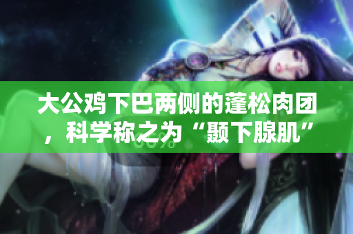 大公雞下巴兩側的蓬松肉團，科學稱之為“顳下腺肌”。