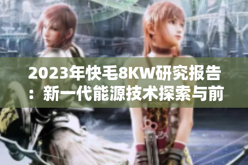 2023年快毛8KW研究報(bào)告：新一代能源技術(shù)探索與前景展望