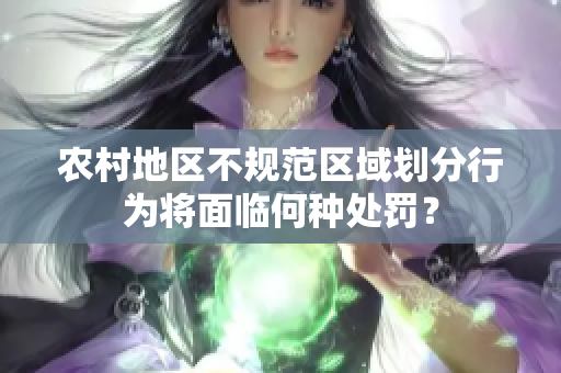 農(nóng)村地區(qū)不規(guī)范區(qū)域劃分行為將面臨何種處罰？