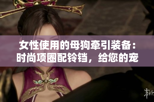 女性使用的母狗牽引裝備：時尚項圈配鈴鐺，給您的寵物狗帶來新體驗
