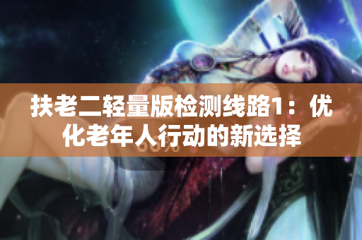 扶老二輕量版檢測(cè)線路1：優(yōu)化老年人行動(dòng)的新選擇
