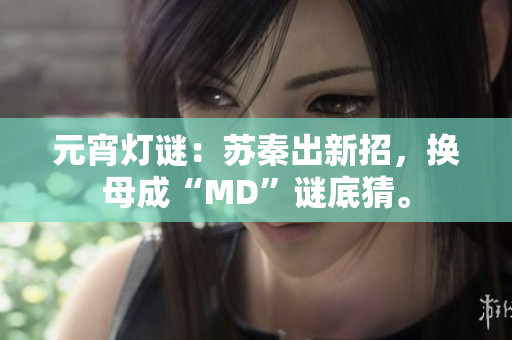 元宵燈謎：蘇秦出新招，換母成“MD”謎底猜。