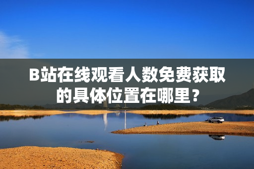 B站在線觀看人數(shù)免費獲取的具體位置在哪里？