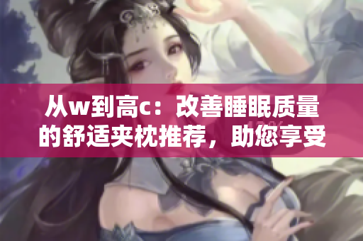 從w到高c：改善睡眠質(zhì)量的舒適夾枕推薦，助您享受更好的睡眠