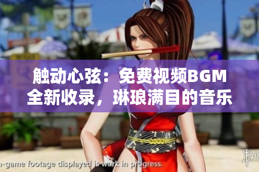 觸動(dòng)心弦：免費(fèi)視頻BGM全新收錄，琳瑯滿目的音樂(lè)寶庫(kù)等你發(fā)現(xiàn)