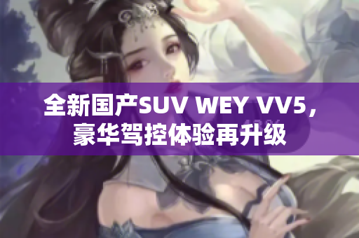 全新國產(chǎn)SUV WEY VV5，豪華駕控體驗再升級