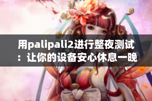 用palipali2進(jìn)行整夜測(cè)試：讓你的設(shè)備安心休息一晚