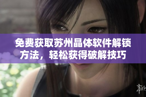 免費(fèi)獲取蘇州晶體軟件解鎖方法，輕松獲得破解技巧