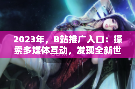 2023年，B站推廣入口：探索多媒體互動，發(fā)現(xiàn)全新世界