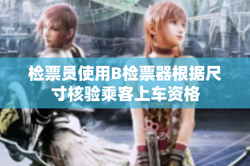 檢票員使用B檢票器根據(jù)尺寸核驗乘客上車資格