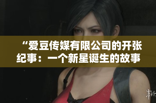 “愛(ài)豆傳媒有限公司的開(kāi)張紀(jì)事：一個(gè)新星誕生的故事”