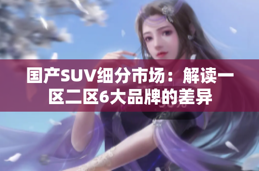 國產(chǎn)SUV細(xì)分市場(chǎng)：解讀一區(qū)二區(qū)6大品牌的差異