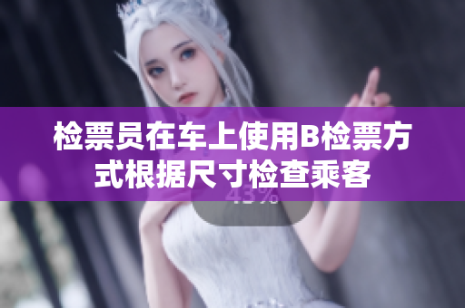 檢票員在車上使用B檢票方式根據(jù)尺寸檢查乘客