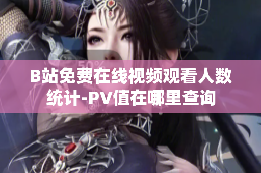 B站免費(fèi)在線視頻觀看人數(shù)統(tǒng)計(jì)-PV值在哪里查詢