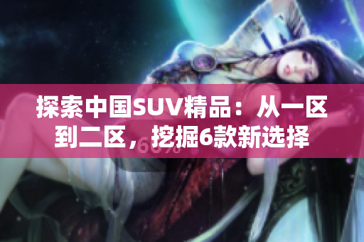 探索中國SUV精品：從一區(qū)到二區(qū)，挖掘6款新選擇