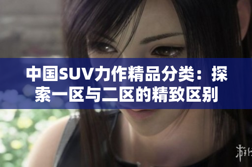 中國SUV力作精品分類：探索一區(qū)與二區(qū)的精致區(qū)別