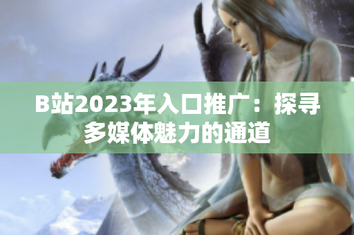 B站2023年入口推廣：探尋多媒體魅力的通道