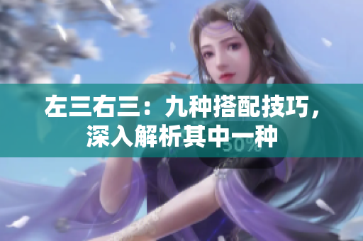 左三右三：九種搭配技巧，深入解析其中一種