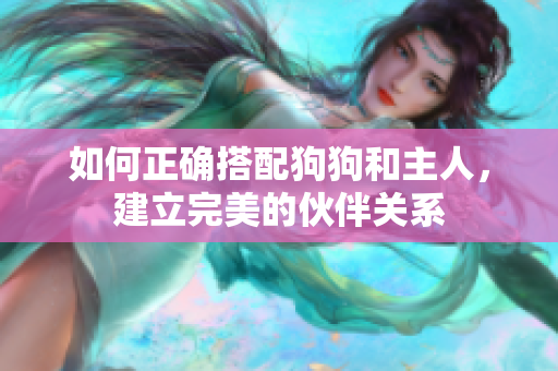 如何正確搭配狗狗和主人，建立完美的伙伴關(guān)系