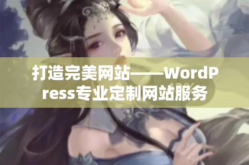 打造完美網(wǎng)站——WordPress專業(yè)定制網(wǎng)站服務