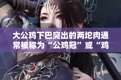 大公雞下巴突出的兩坨肉通常被稱(chēng)為“公雞冠”或“雞冠”，這是一種常見(jiàn)的生理特征。