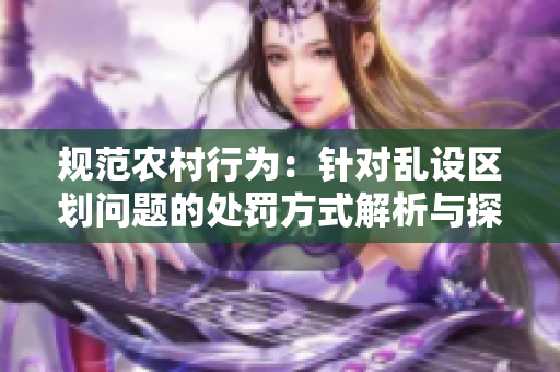 規(guī)范農(nóng)村行為：針對亂設(shè)區(qū)劃問題的處罰方式解析與探討