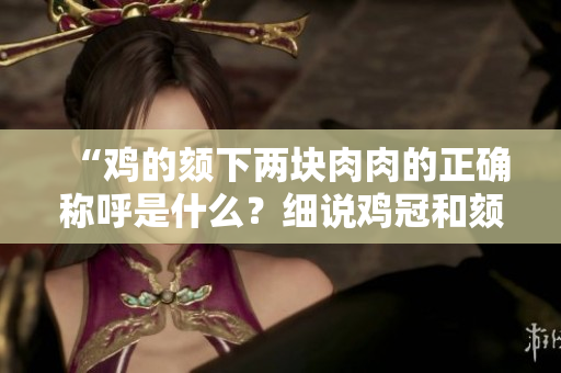 “雞的頦下兩塊肉肉的正確稱呼是什么？細說雞冠和頦下垂肉的奧秘！”