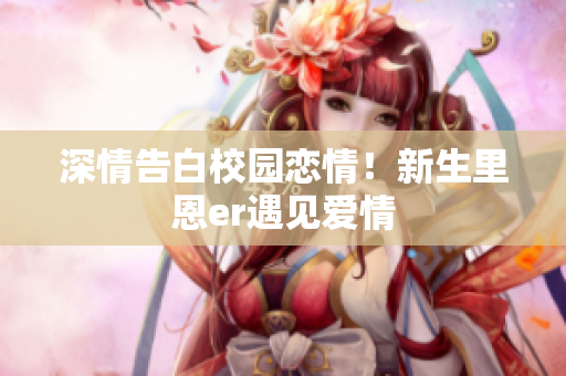 深情告白校園戀情！新生里恩er遇見愛情