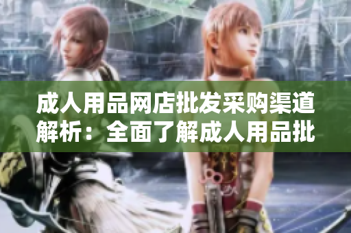 成人用品網(wǎng)店批發(fā)采購(gòu)渠道解析：全面了解成人用品批發(fā)市場(chǎng)