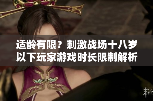 適齡有限？刺激戰(zhàn)場十八歲以下玩家游戲時長限制解析