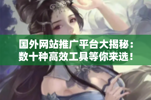 國(guó)外網(wǎng)站推廣平臺(tái)大揭秘：數(shù)十種高效工具等你來(lái)選！