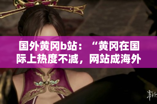 國(guó)外黃岡b站：“黃岡在國(guó)際上熱度不減，網(wǎng)站成海外爆款”