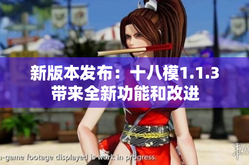 新版本發(fā)布：十八模1.1.3帶來全新功能和改進