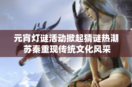 元宵燈謎活動(dòng)掀起猜謎熱潮 蘇秦重現(xiàn)傳統(tǒng)文化風(fēng)采