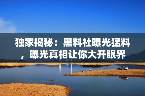 獨(dú)家揭秘：黑料社曝光猛料，曝光真相讓你大開眼界