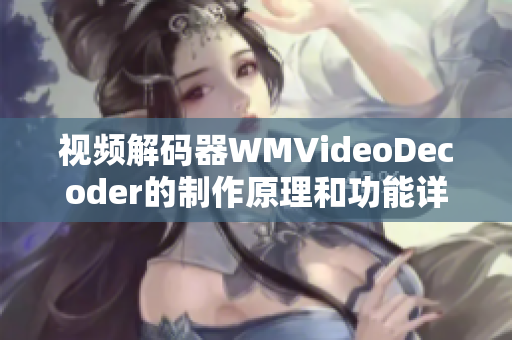 視頻解碼器WMVideoDecoder的制作原理和功能詳解