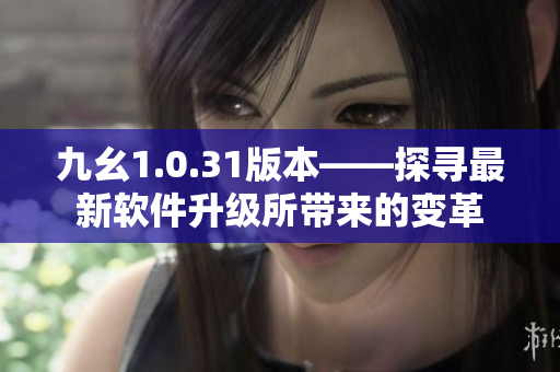 九幺1.0.31版本——探尋最新軟件升級所帶來的變革