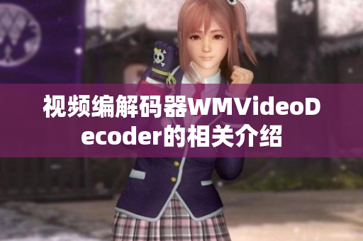 視頻編解碼器WMVideoDecoder的相關(guān)介紹