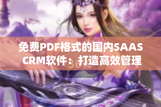 免費(fèi)PDF格式的國(guó)內(nèi)SAAS CRM軟件：打造高效管理系統(tǒng)