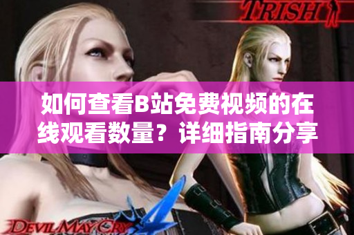 如何查看B站免費視頻的在線觀看數(shù)量？詳細(xì)指南分享給您!