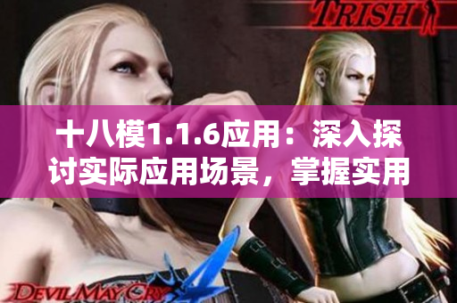 十八模1.1.6應(yīng)用：深入探討實(shí)際應(yīng)用場(chǎng)景，掌握實(shí)用技巧
