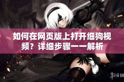 如何在網(wǎng)頁(yè)版上打開(kāi)細(xì)狗視頻？詳細(xì)步驟一一解析