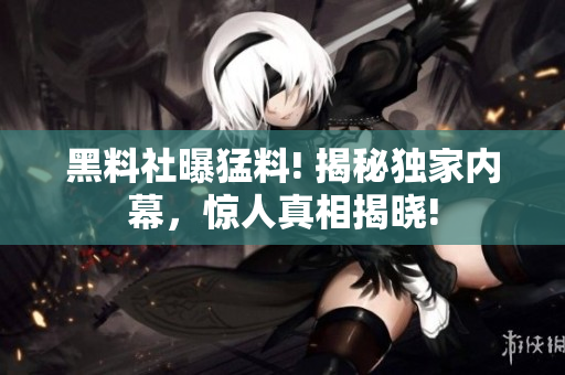 黑料社曝猛料! 揭秘獨家內幕，驚人真相揭曉!