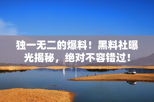 獨(dú)一無二的爆料！黑料社曝光揭秘，絕對不容錯過！