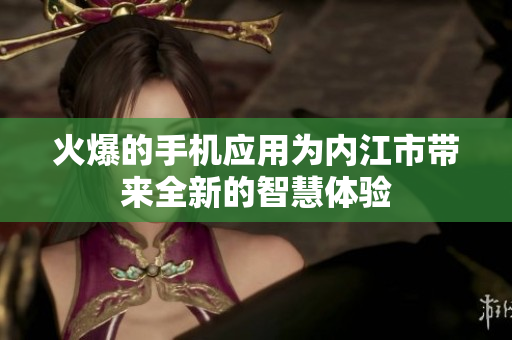 火爆的手機應(yīng)用為內(nèi)江市帶來全新的智慧體驗