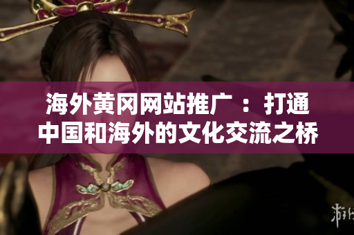 海外黃岡網(wǎng)站推廣 ：打通中國(guó)和海外的文化交流之橋