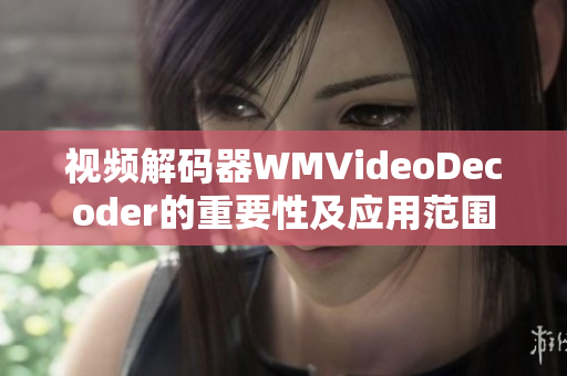 視頻解碼器WMVideoDecoder的重要性及應(yīng)用范圍
